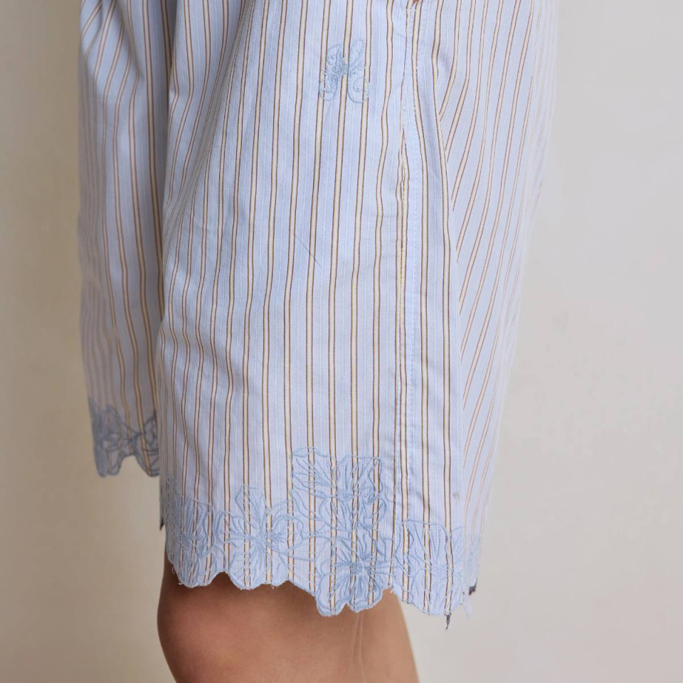 Bermuda Taille Elastique Brodé DOMITILLE