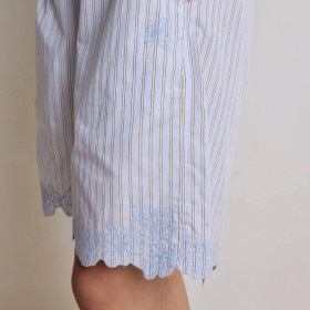 Bermuda Taille Elastique Brodé DOMITILLE