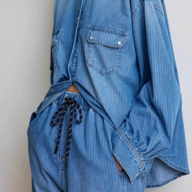 Pantalon Carotte Denim JABIRU