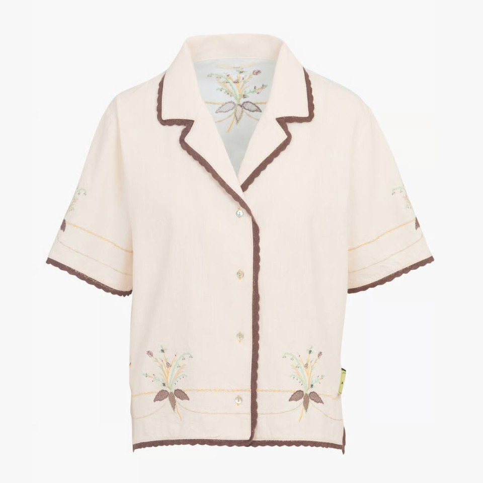 Chemise Manche Courte Brodée CAPRI