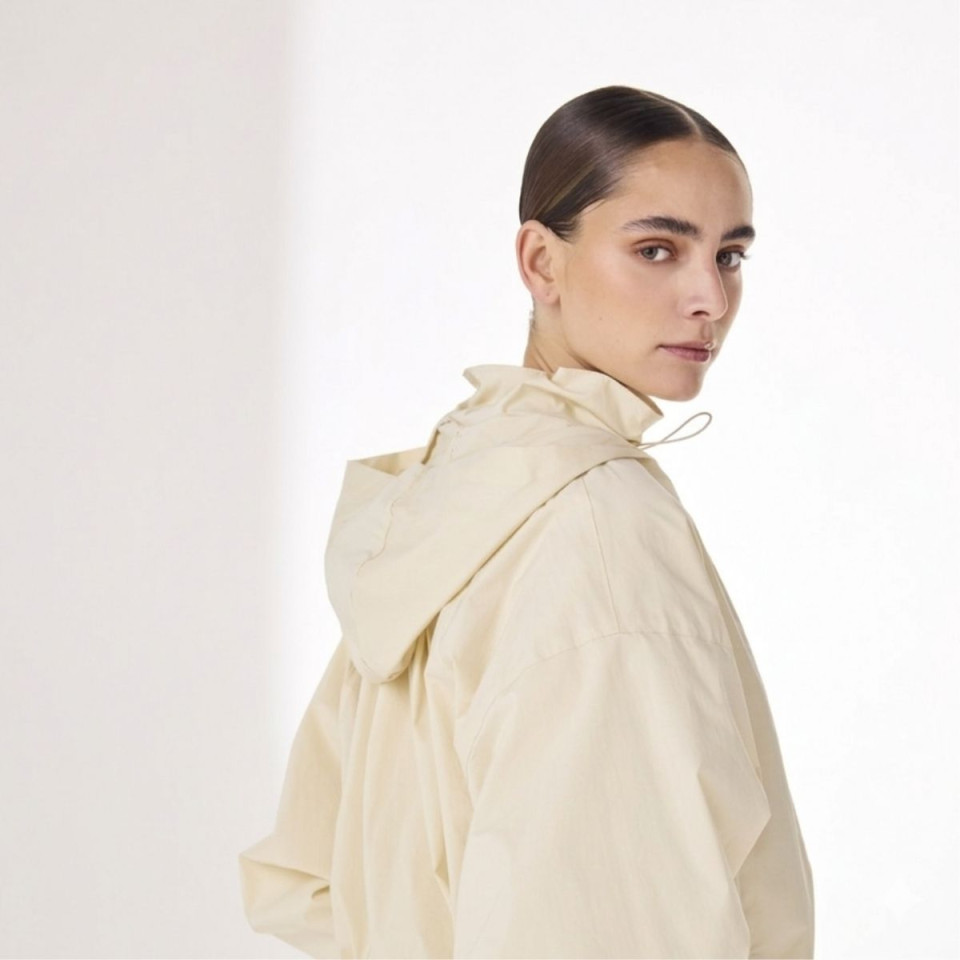 Veste à Capuche Oversize Lila vue coté