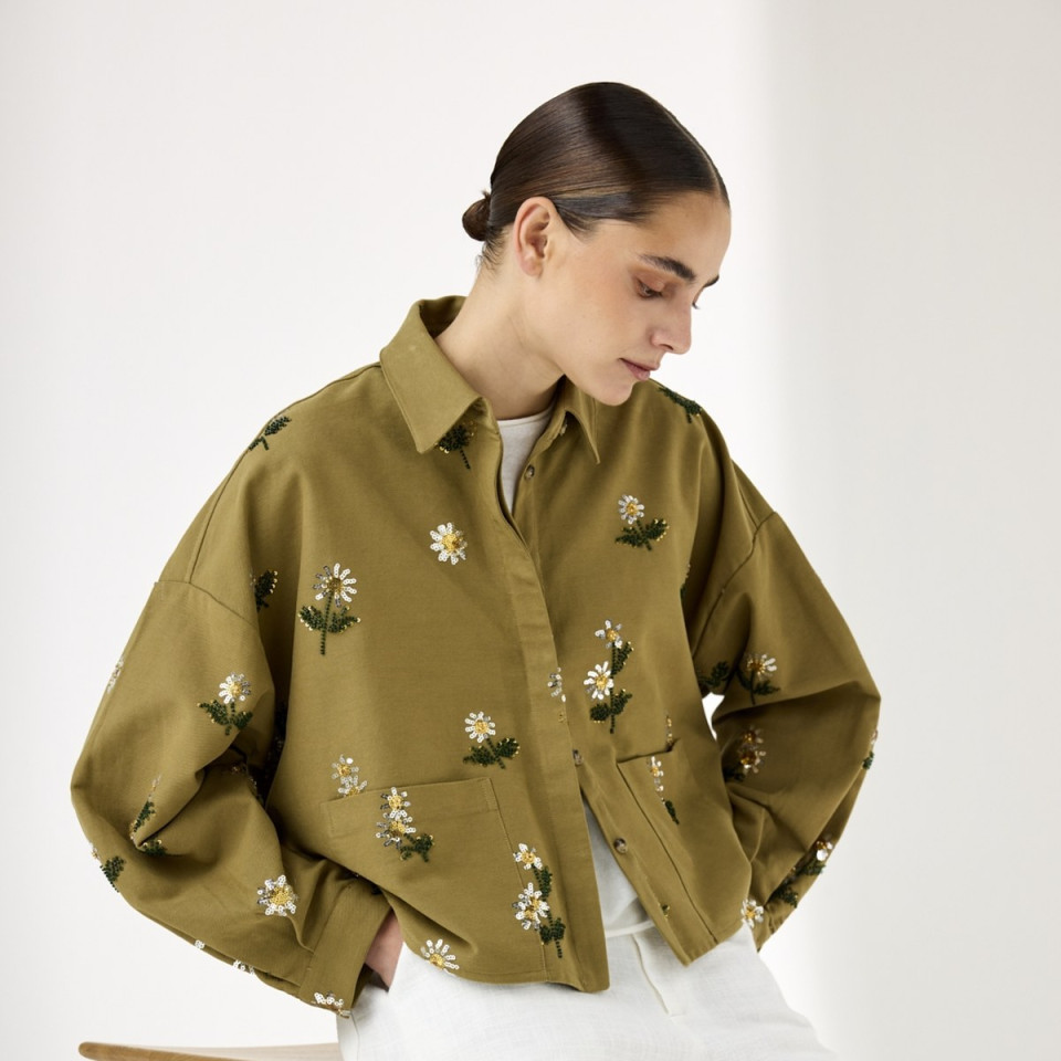 Veste Brodée Laura – JC Sophie vue portée