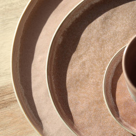 Assiette Plate en Grès SPIRO