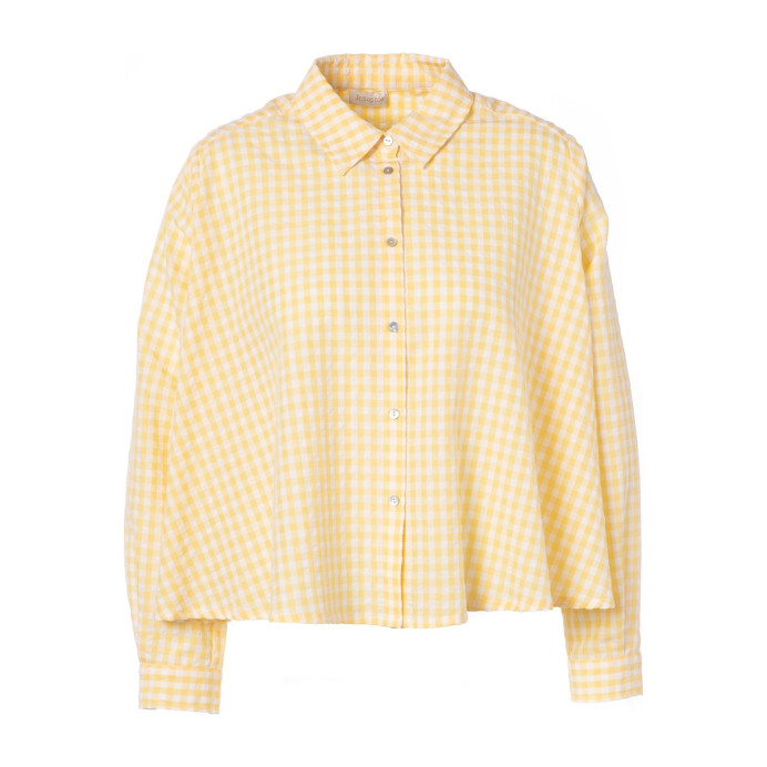 Chemisier Court à Carreaux Lana – JC Sophie