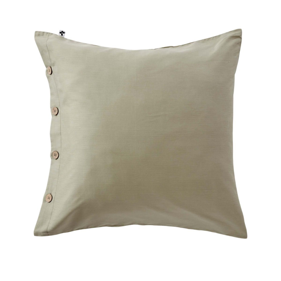 Taie D'oreiller Volant Plat en Percale PERRINE