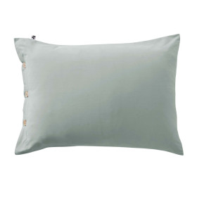 Taie D'oreiller Volant Plat en Percale PERRINE