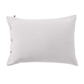 Taie D'oreiller Volant Plat en Percale PERRINE