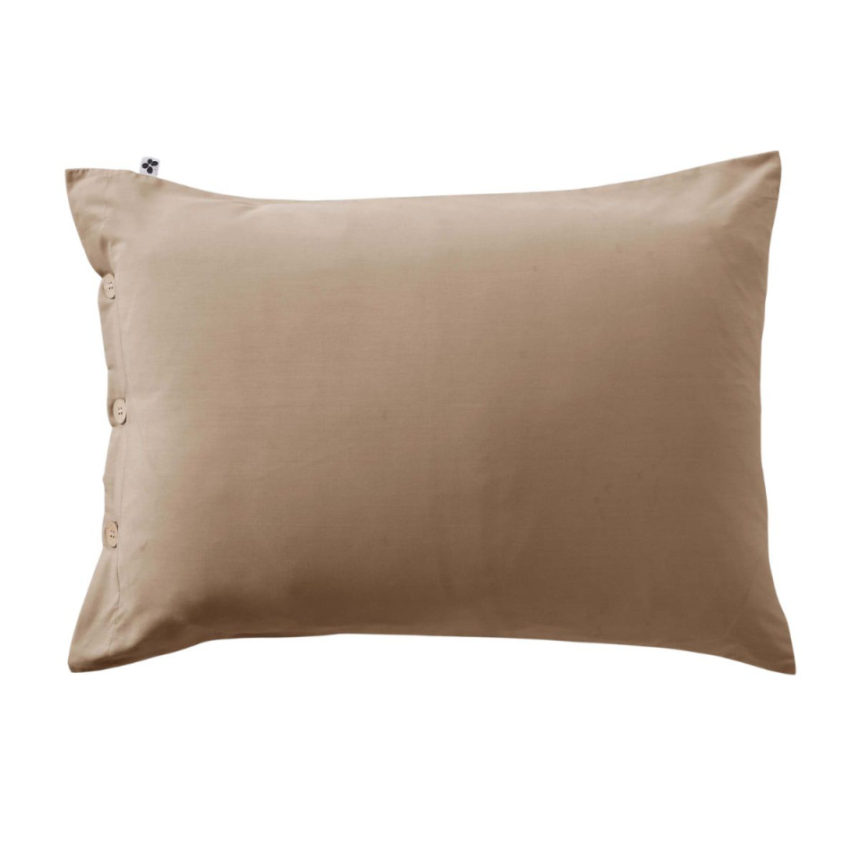 Taie D'oreiller Volant Plat en Percale PERRINE