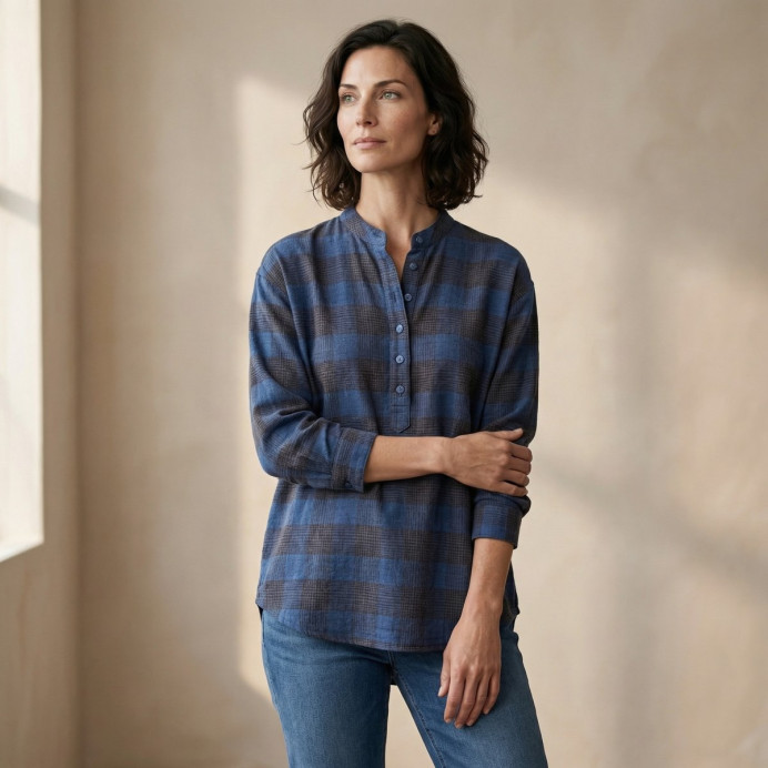 Chemise Longue Col Rond KILI