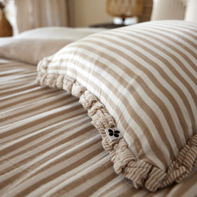 Coussin Gaze de Coton Rayée ROMIE