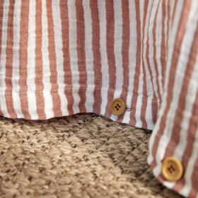 Housse de Couette Réversible Gaze de Coton ROMIE