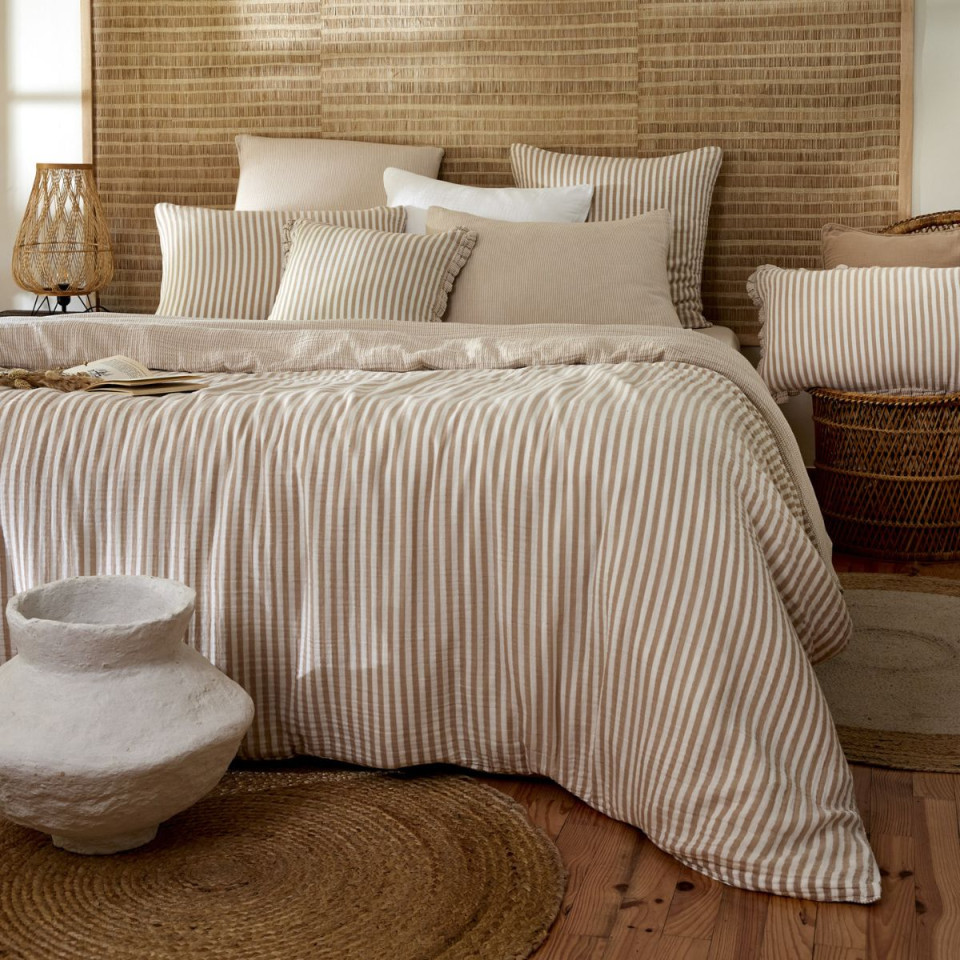 Housse de Couette Réversible Gaze de Coton ROMIE