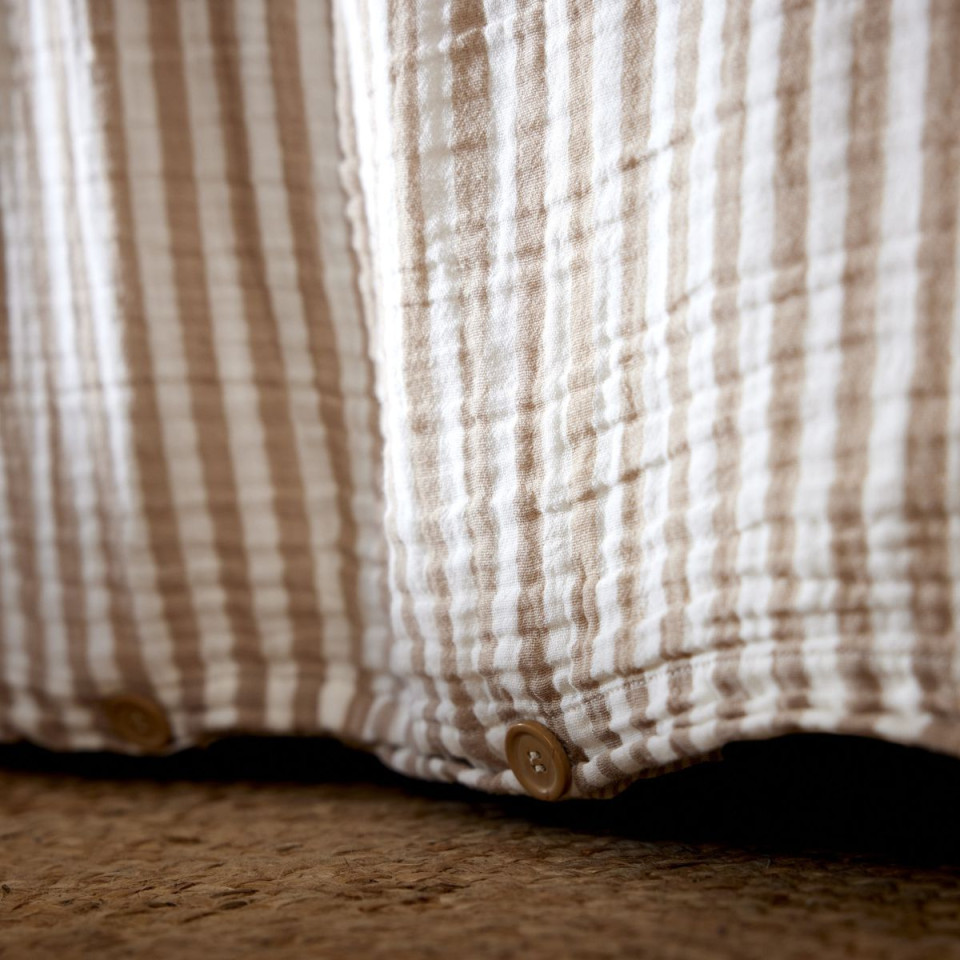 Housse de Couette Réversible Gaze de Coton ROMIE