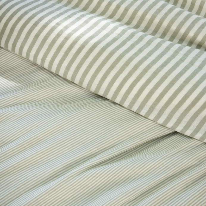 Bout de lit en Gaze de coton tissée teinte ROMIE