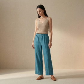 Pantalon Large Uni Taille élastique JIMMY