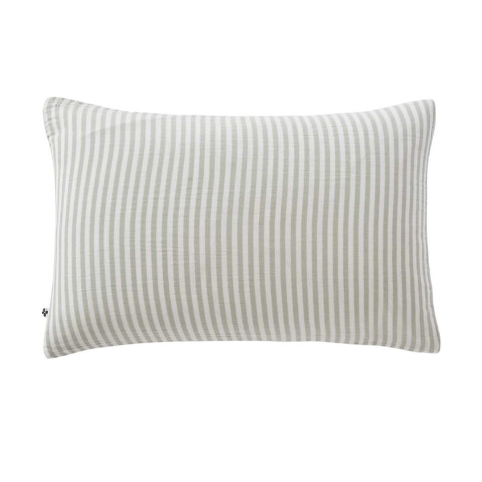 Taie d'Oreiller Gaze de coton Rayée ROMIE