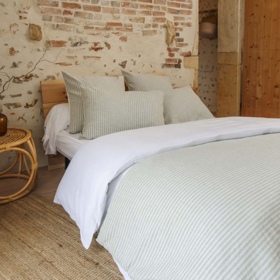 Bout de Lit Coton Rayé TEO