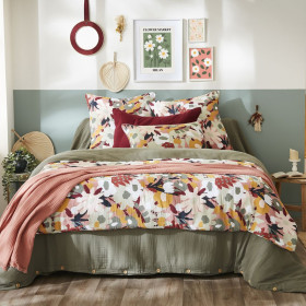 Edredon en Gaze de Coton Imprimée LÉANE