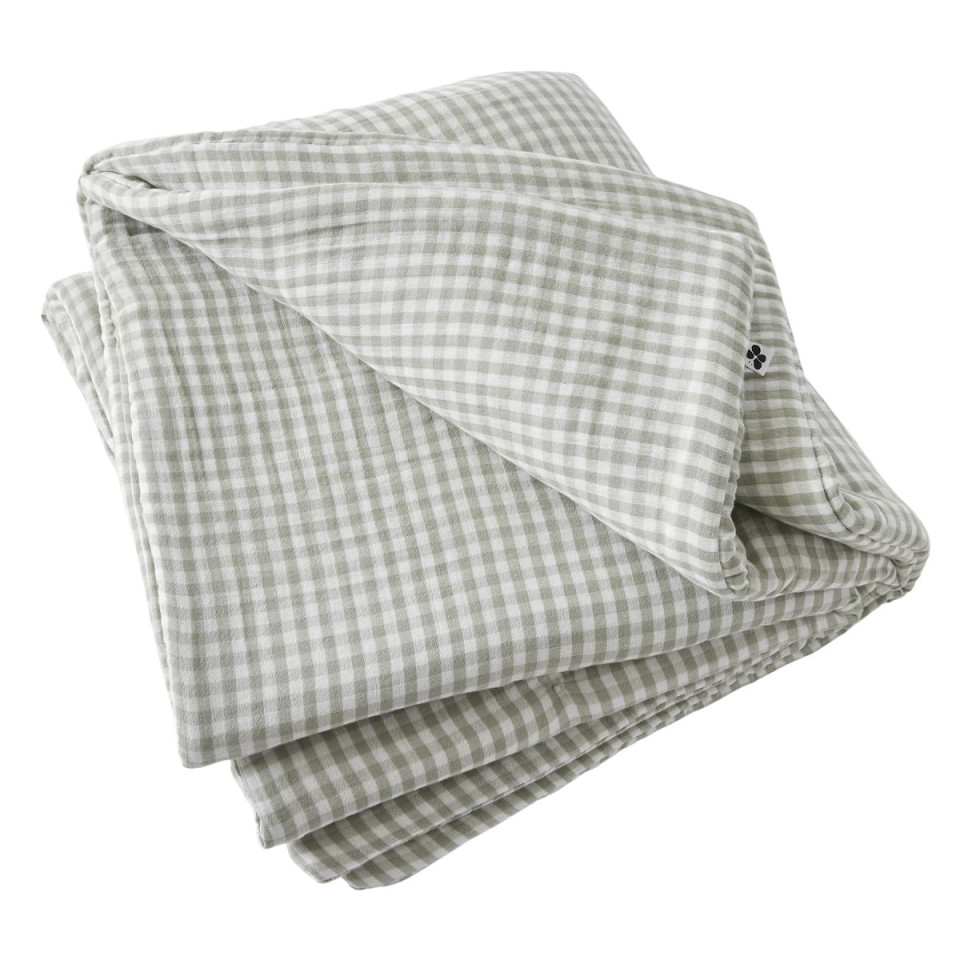 Bout de lit en Gaze de coton tissée teinte VICKIE