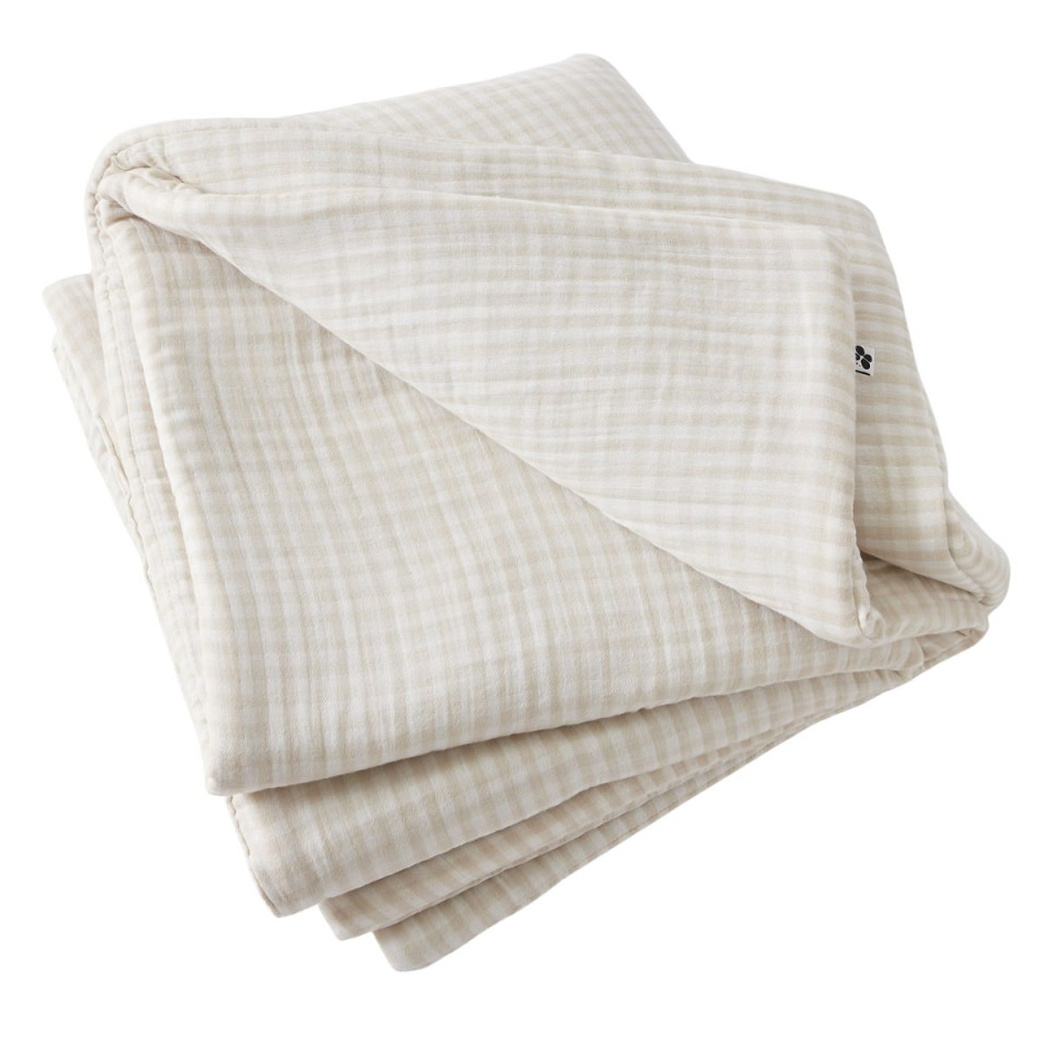 Bout de lit en Gaze de coton tissée teinte VICKIE