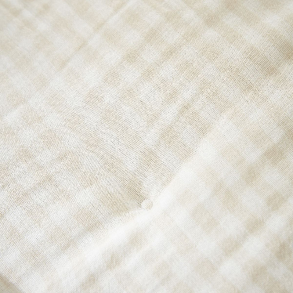 Bout de lit en Gaze de coton tissée teinte VICKIE