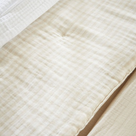 Bout de lit en Gaze de coton tissée teinte VICKIE