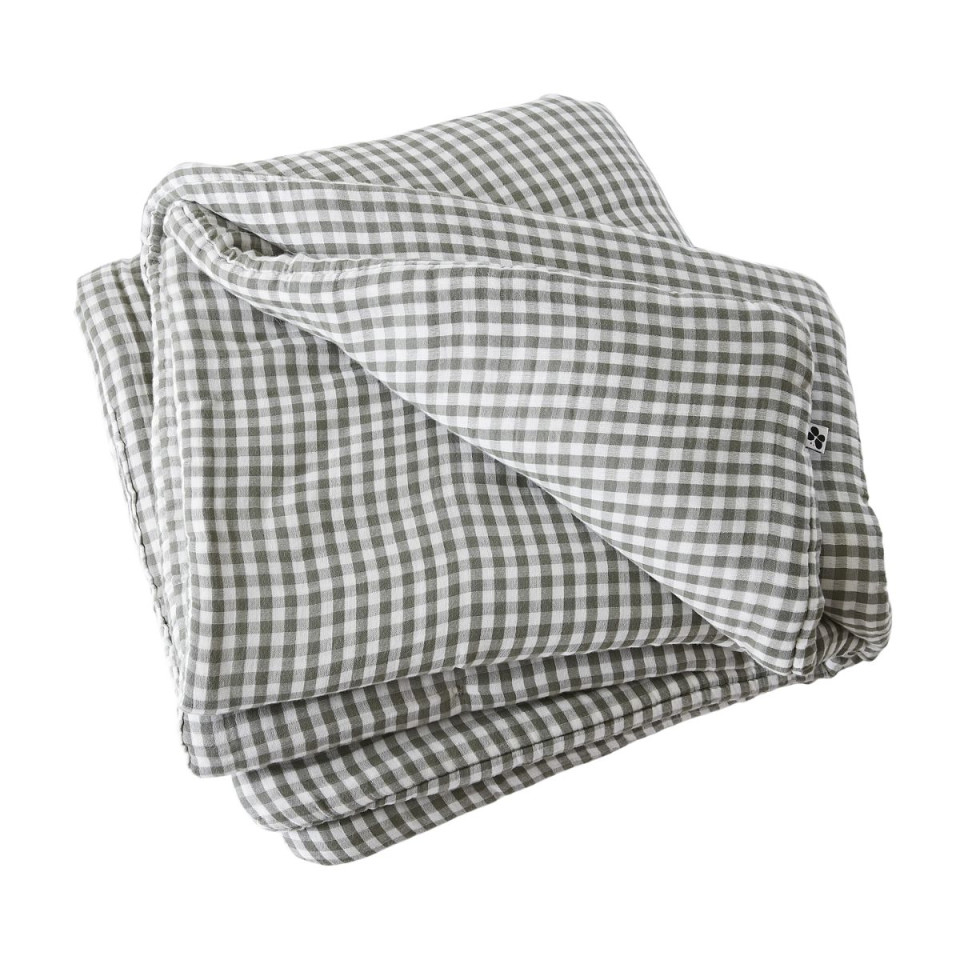 Bout de lit en Gaze de coton tissée teinte VICKIE