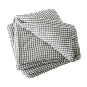 Bout de lit en Gaze de coton tissée teinte VICKIE