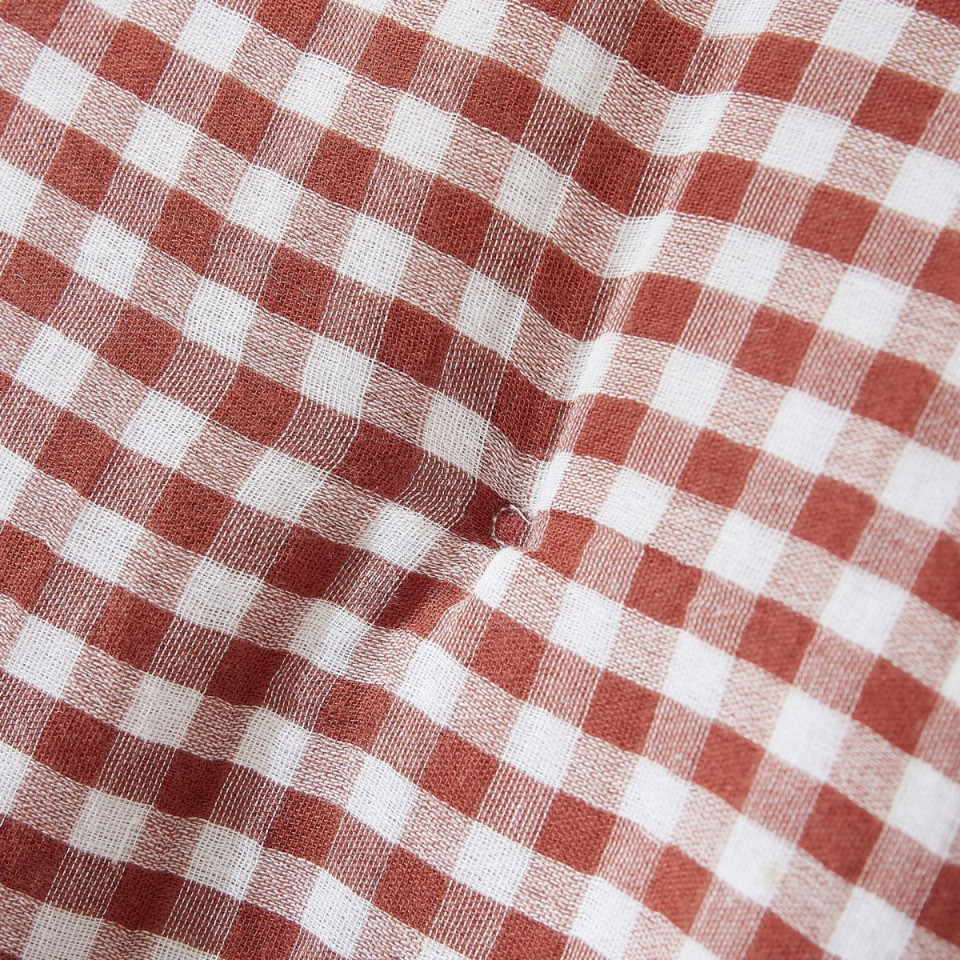 Bout de lit en Gaze de coton tissée teinte VICKIE