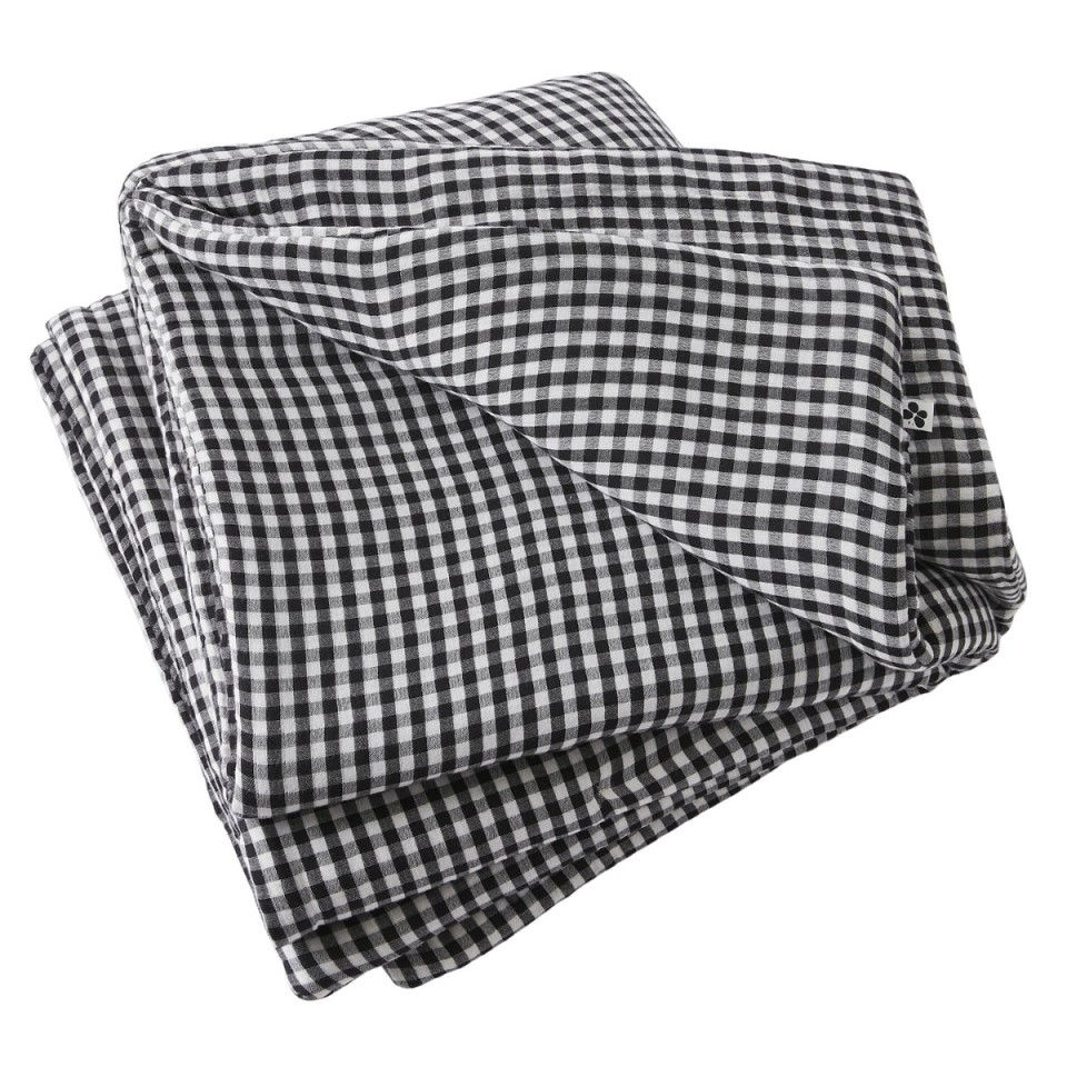 Bout de lit en Gaze de coton tissée teinte VICKIE