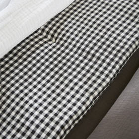 Bout de lit en Gaze de coton tissée teinte VICKIE