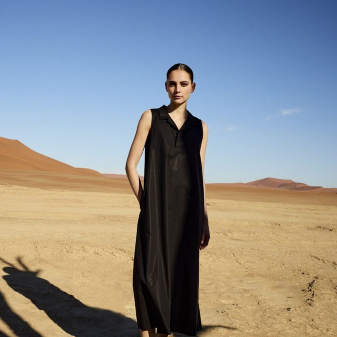 Robe Longue en Coton LIZ Couleur:Black  JC Sophie