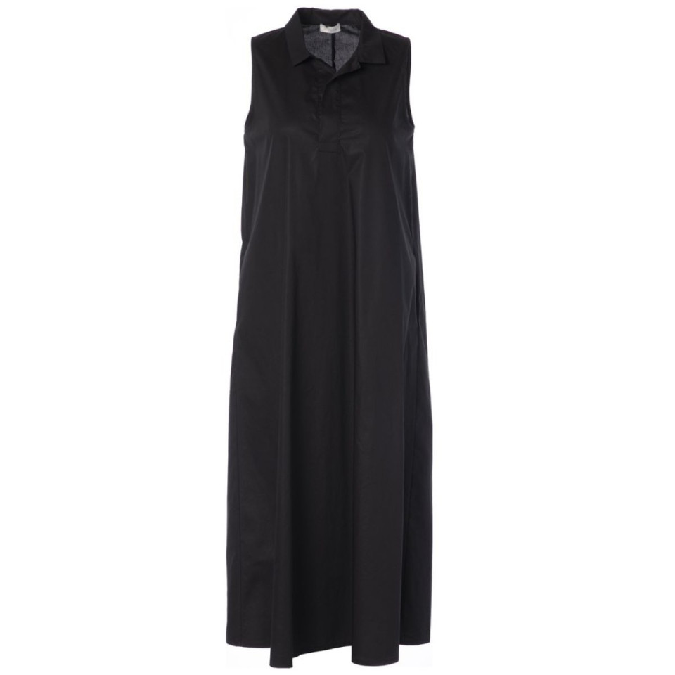 Robe Longue en Coton LIZ Couleur:Black  JC Sophie