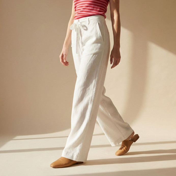 Pantalon Large Taille Haute LOIRE – JC Sophie