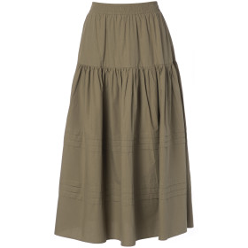 Jupe Longue en Coton LUXOR Couleur:Army Green  JC Sophie