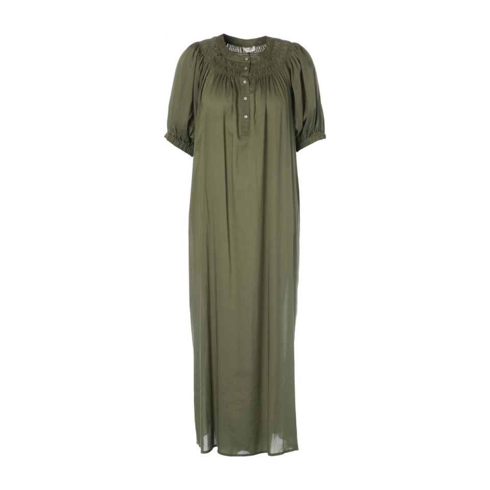 Robe Longue en Tencel LOUISIANNA Couleur:Army Green  JC Sophie