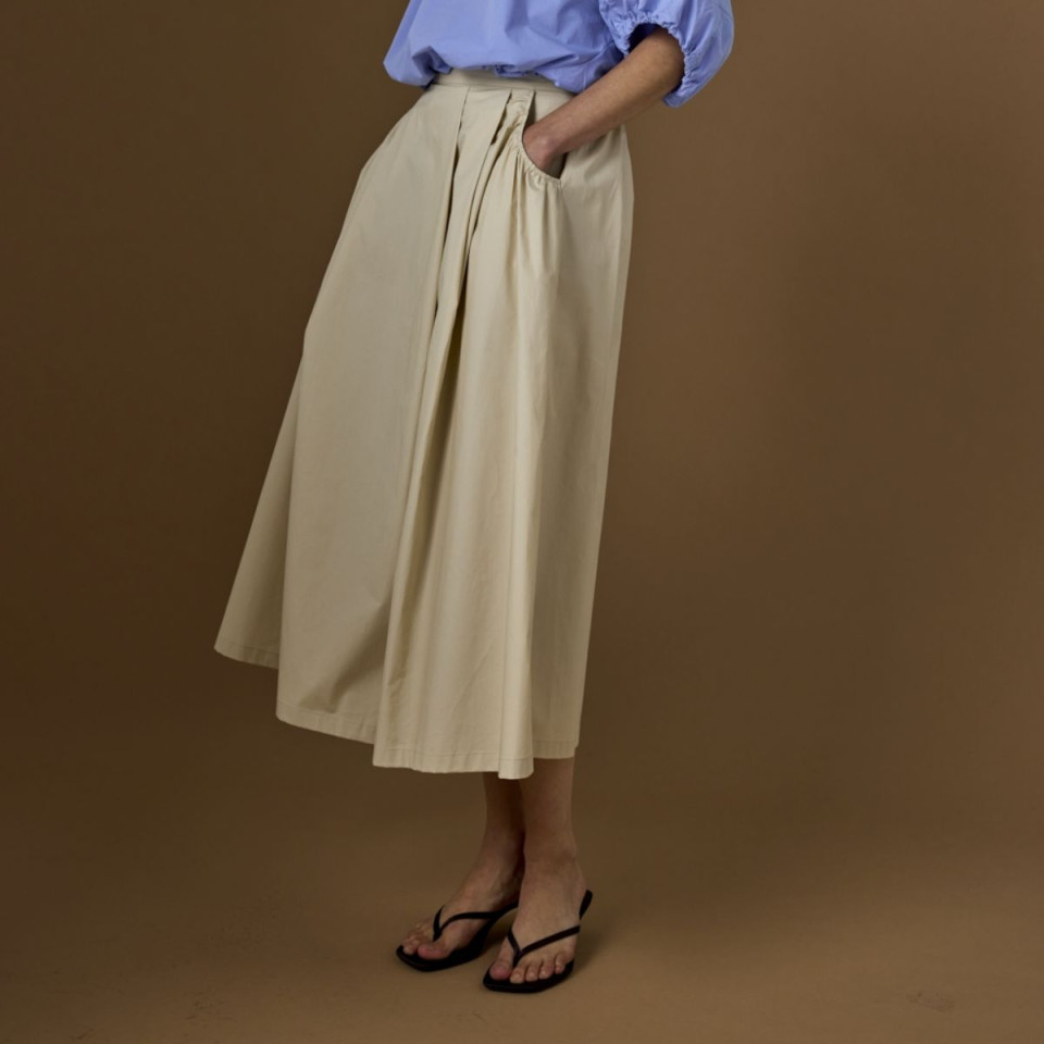 Jupe Ceinture Elastique en Coton LUISA  JC Sophie