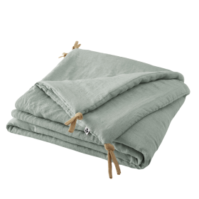 Édredon en Lin Lavé SOLINE Couleur:Eucalyptus Dimensions:90 x 200 L'Effet Papillon