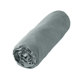 Drap Housse Lin Lavé SOLINE Couleur:Azur  L'Effet Papillon