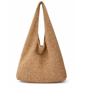 Sac Épaule en Raphia Tressé AMALYA