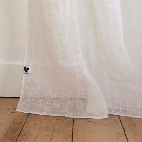 Rideau en Lin Lavé + Anneaux Pince EVY