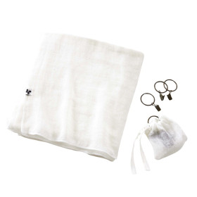 Rideau en Lin Lavé + Anneaux Pince EVY