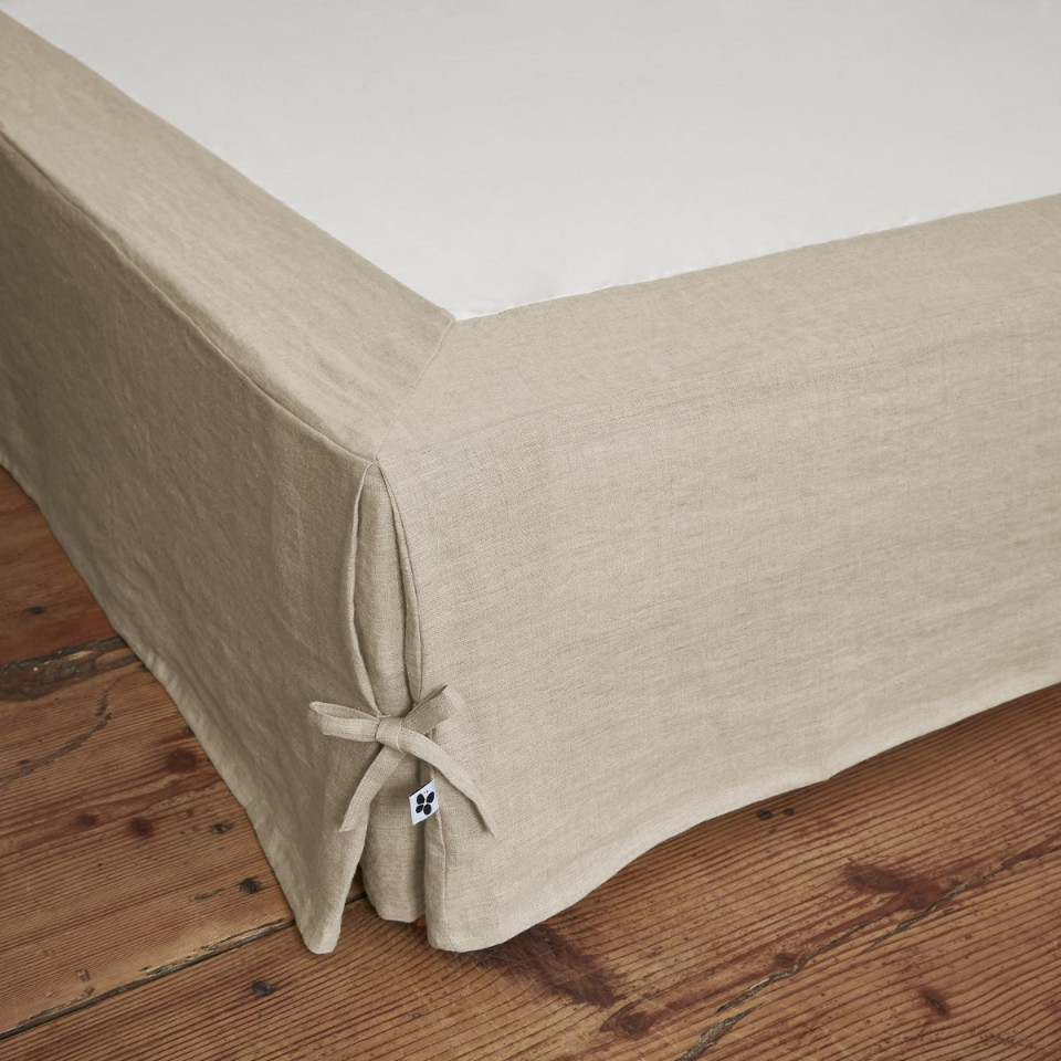 Cache-Sommier Lin Lavé SOLINE Couleur:Sable  L'Effet Papillon