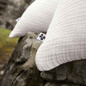 Taie d'Oreiller Gaze de Coton INA Couleur:Chantilly  L'Effet Papillon