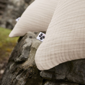 Taie d'Oreiller Gaze de Coton INA Couleur:Pampa  L'Effet Papillon