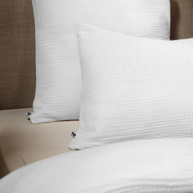 Taie d'Oreiller Gaze de Coton INA Couleur:Chantilly  L'Effet Papillon