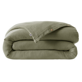 Housse de Couette Gaze de Coton INA Couleur:Romarin  L'Effet Papillon