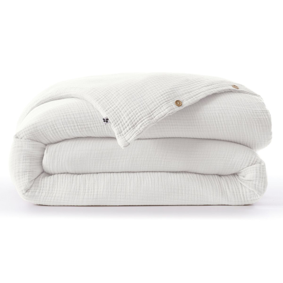 Housse de Couette Gaze de Coton INA Couleur:Chantilly  L'Effet Papillon