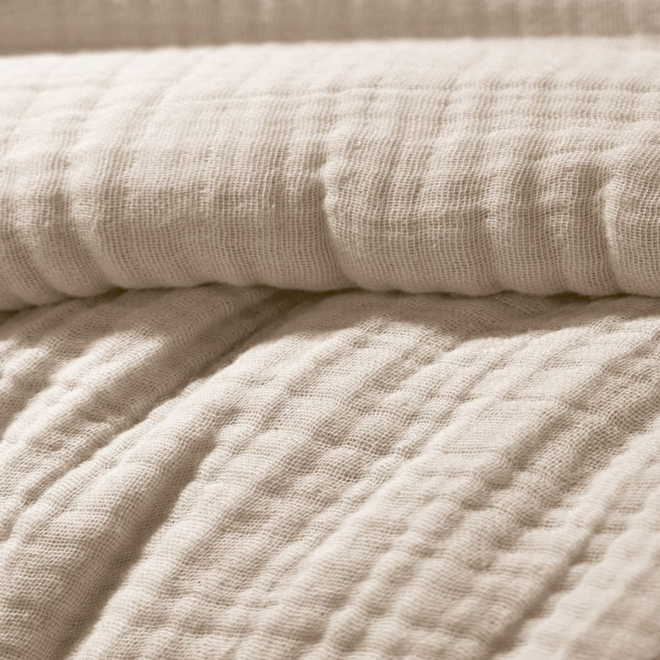 Housse de Couette Gaze de Coton INA Couleur:Pampa  L'Effet Papillon