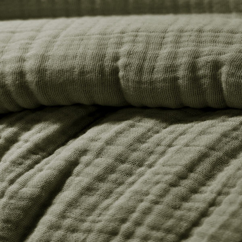 Housse de Couette Gaze de Coton INA Couleur:Romarin  L'Effet Papillon